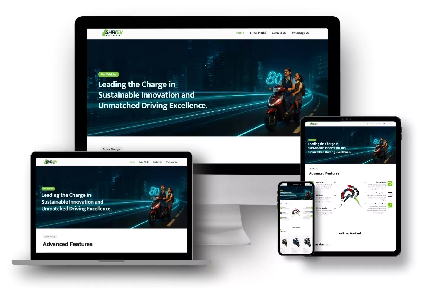 Shri Ev Motors Website Design and Develop By Andweb
